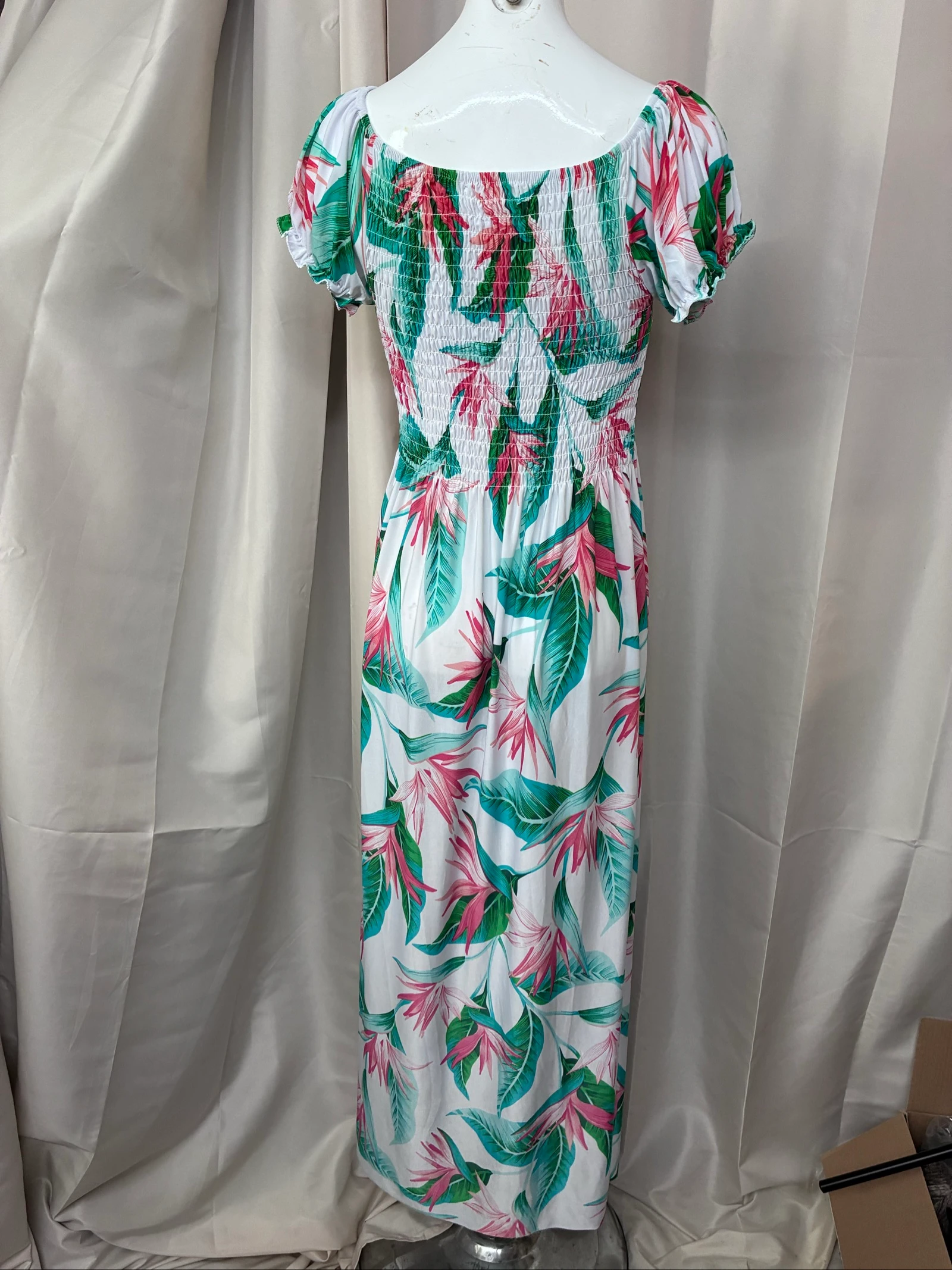 Vestido Maxi Floral Estilo Tropical – Talla XL/XXL – photo 4